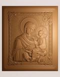 3D вид иконы «Тихвинская икона Божией Матери» под заказ - фото.№1