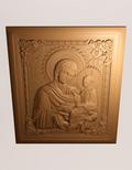 3D вид иконы «Тихвинская икона Божией Матери» под заказ - фото.№3