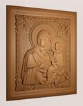 3D вид иконы «Тихвинская икона Божией Матери» под заказ - фото.№5