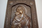 Резная икона «Донская икона Божией Матери» из дуба(арт.И-00020) - уменьшенное фото.№12