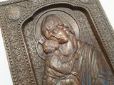 Резная икона «Донская икона Божией Матери» из дуба(арт.И-00020) - уменьшенное фото.№13