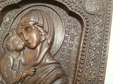 Резная икона «Донская икона Божией Матери» из дуба(арт.И-00020) - уменьшенное фото.№14