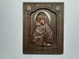 Резная икона «Донская икона Божией Матери» из дуба(арт.И-00020) - уменьшенное фото.№3