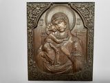 Резная икона «Феодоровская икона Божией Матери» из дуба(арт.И-00013) - уменьшенное фото.№1