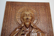 Резная икона «Господь Бог Вседержитель» из дуба(арт.И-00003) - уменьшенное фото.№11