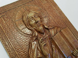 Резная икона «Господь Бог Вседержитель» из дуба(арт.И-00003) - уменьшенное фото.№12