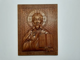 Резная икона «Господь Бог Вседержитель» из дуба(арт.И-00003) - уменьшенное фото.№3
