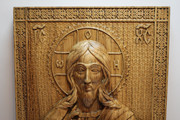 Резная икона «Господь Бог Вседержитель» из дуба(арт.И-00012) - уменьшенное фото.№12