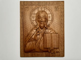Резная икона «Господь Бог Вседержитель» из дуба(арт.И-00012) - уменьшенное фото.№3