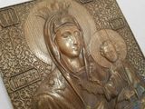 Резная икона «Иверская икона Божией Матери» из дуба(арт.И-00004) - уменьшенное фото.№11