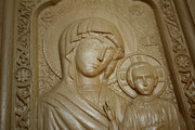 Резная икона «Казанская икона Божией Матери» из бука(арт.И-00011) - уменьшенное фото.№10