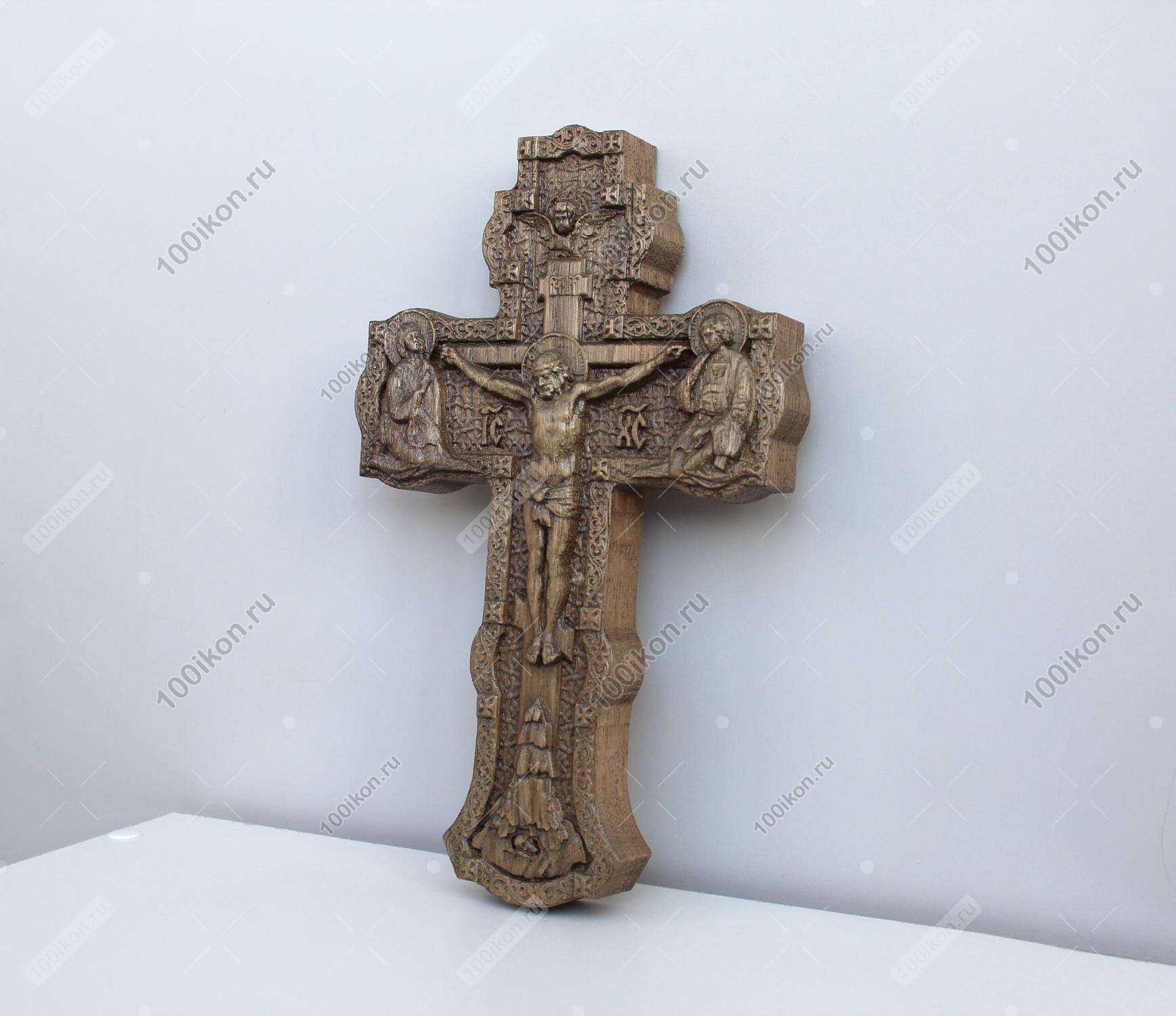 Распятие резное из дуба