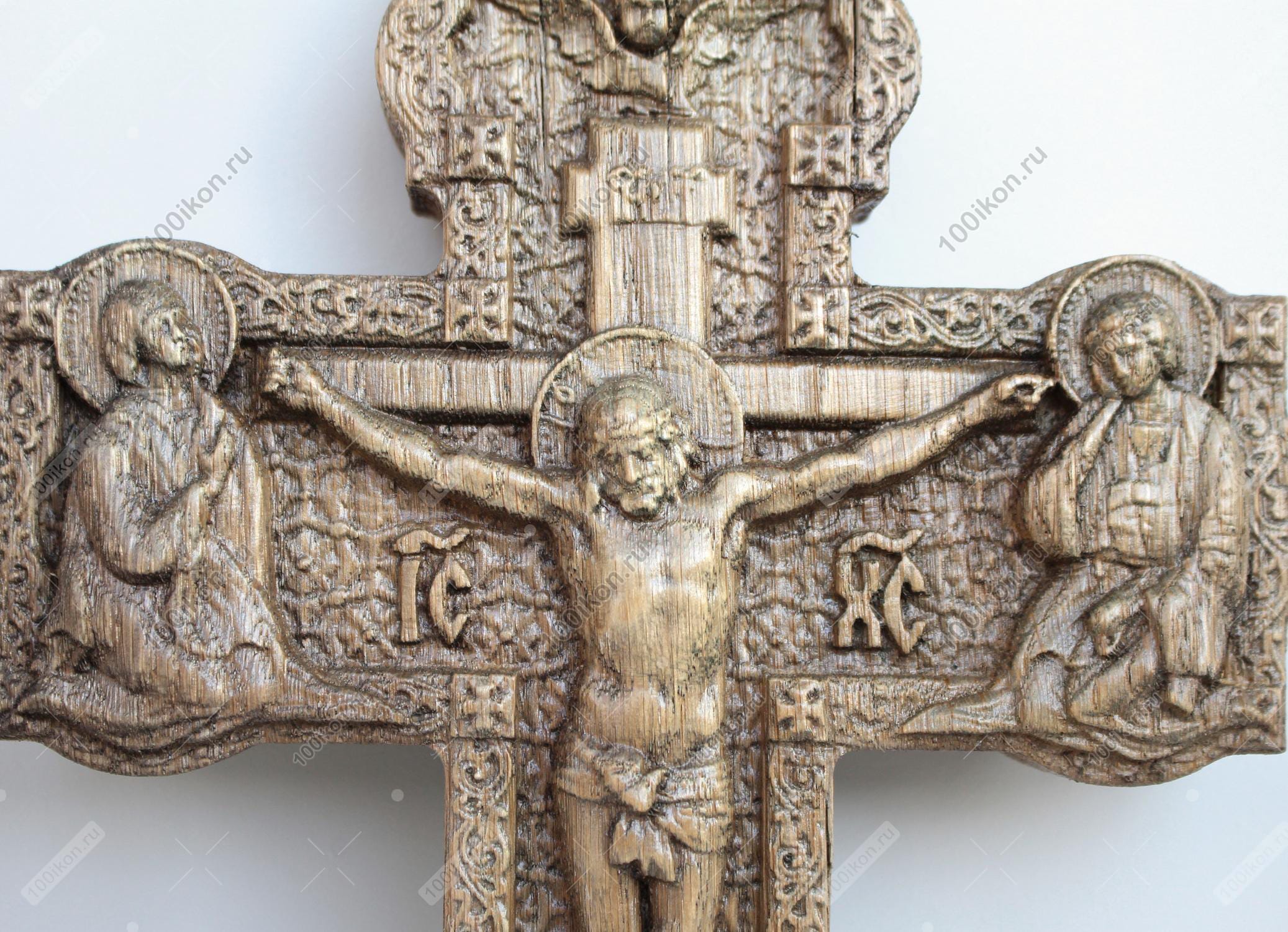Распятие резное из дуба