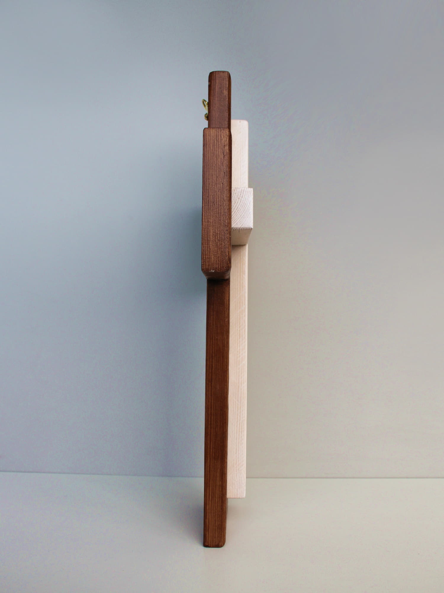 Крест настенный сдвоенный из дерева