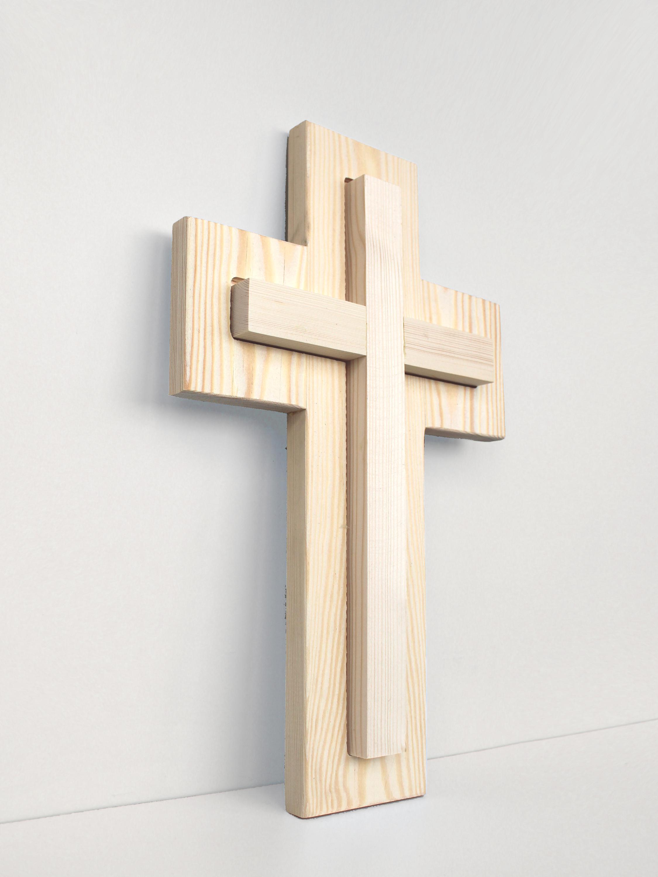 Крест настенный сдвоенный под покраску