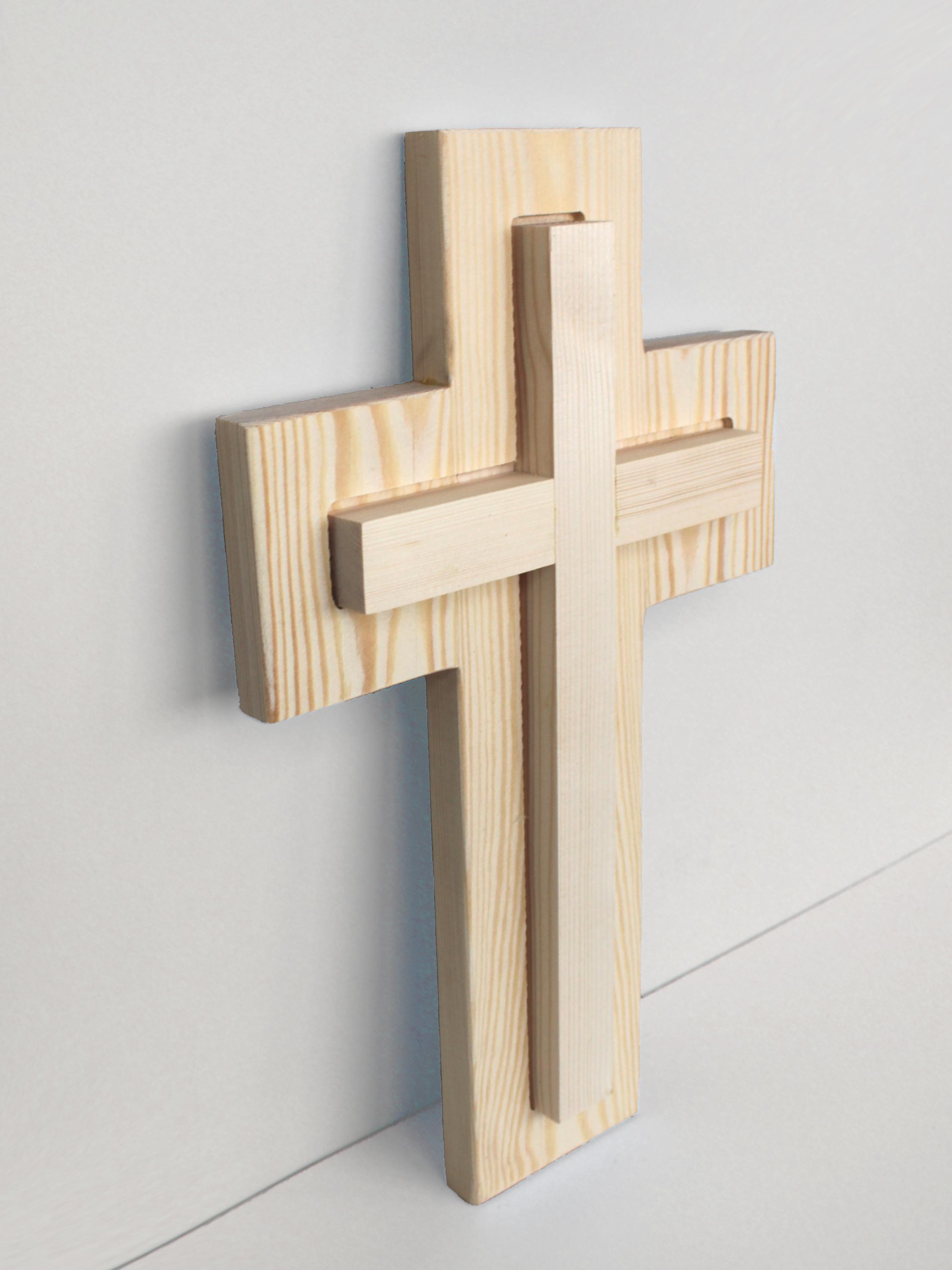 Крест настенный сдвоенный под покраску