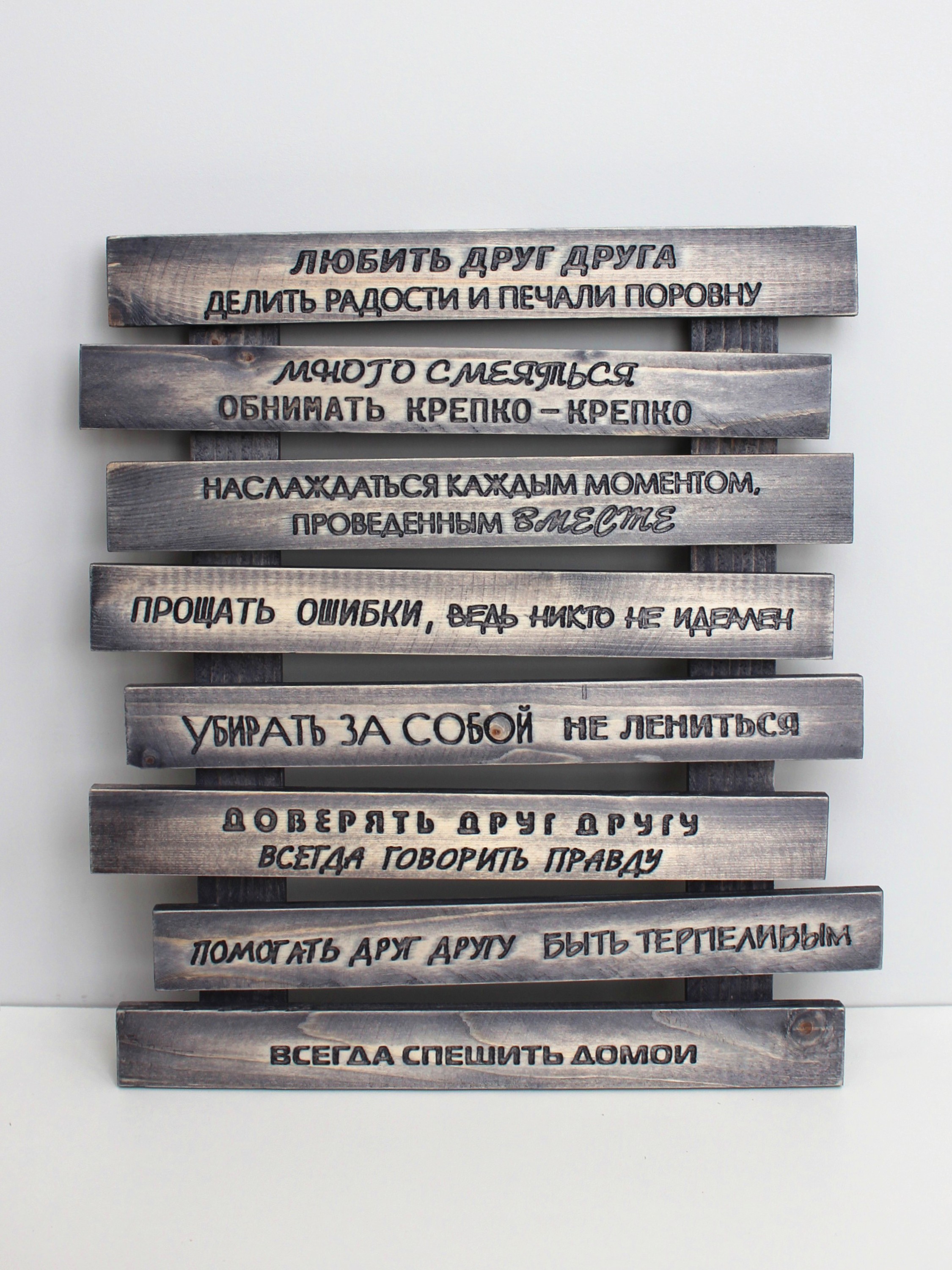 Панно "Правила дома"