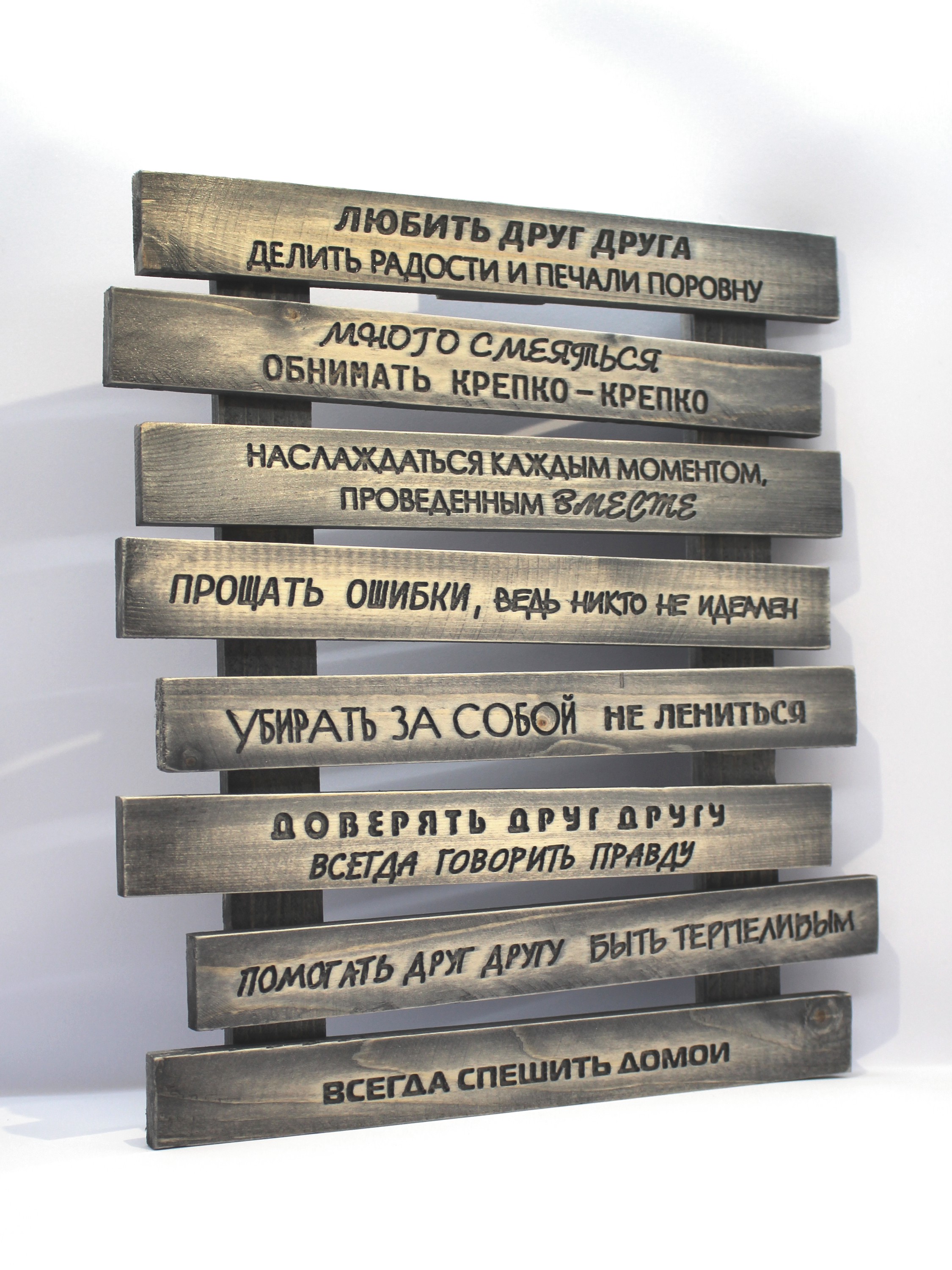 Панно "Правила дома"