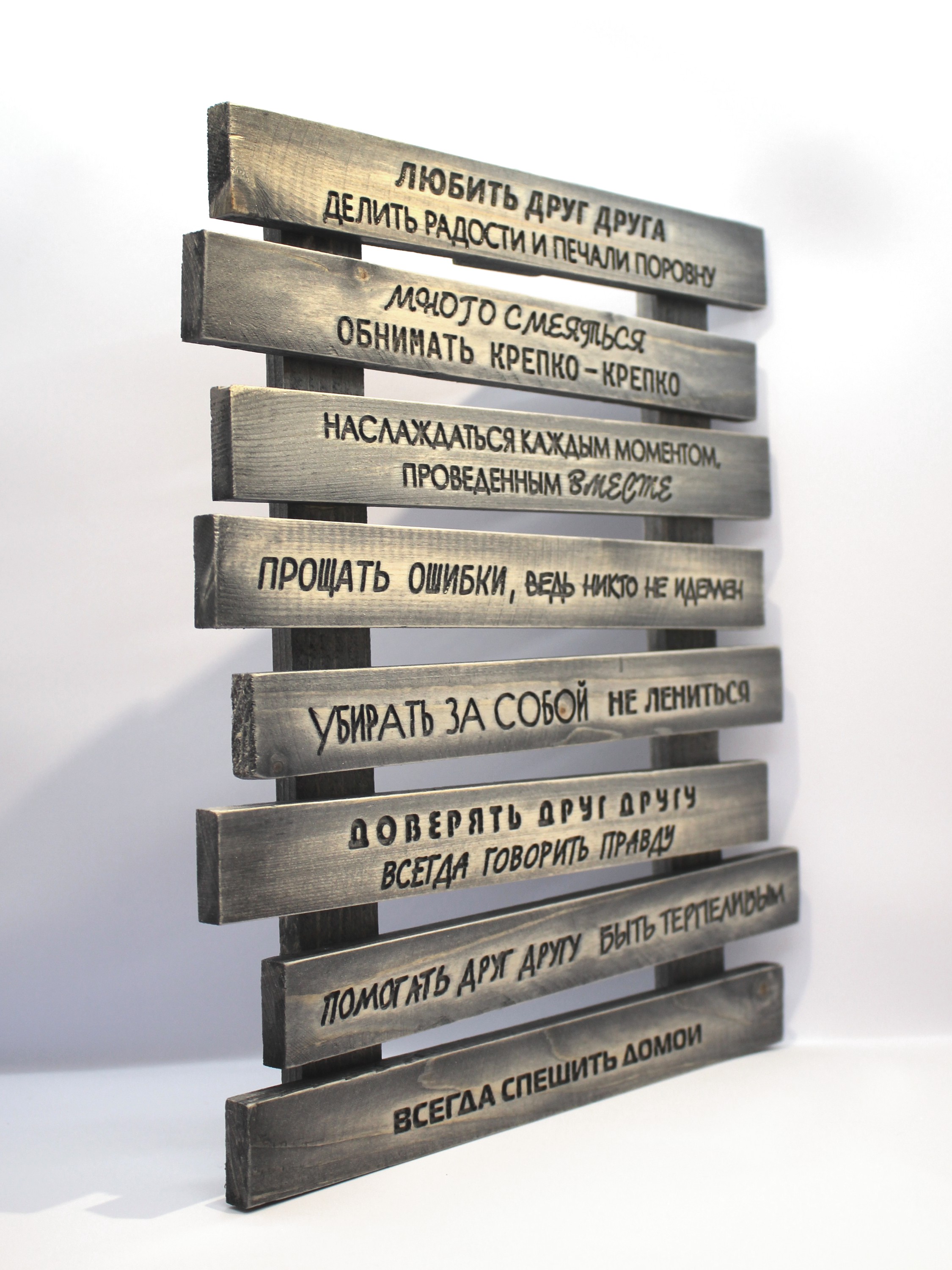 Панно "Правила дома"