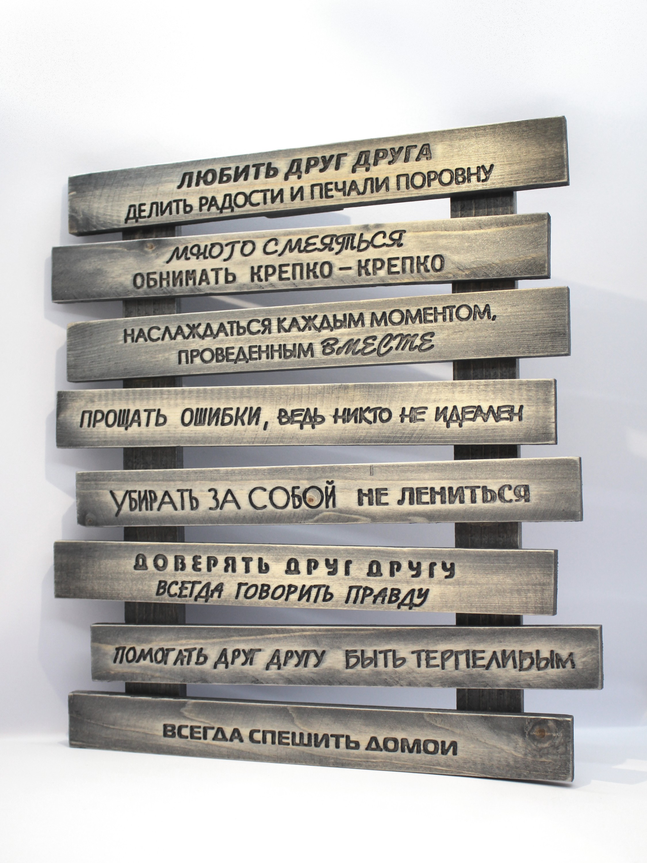 Панно "Правила дома"