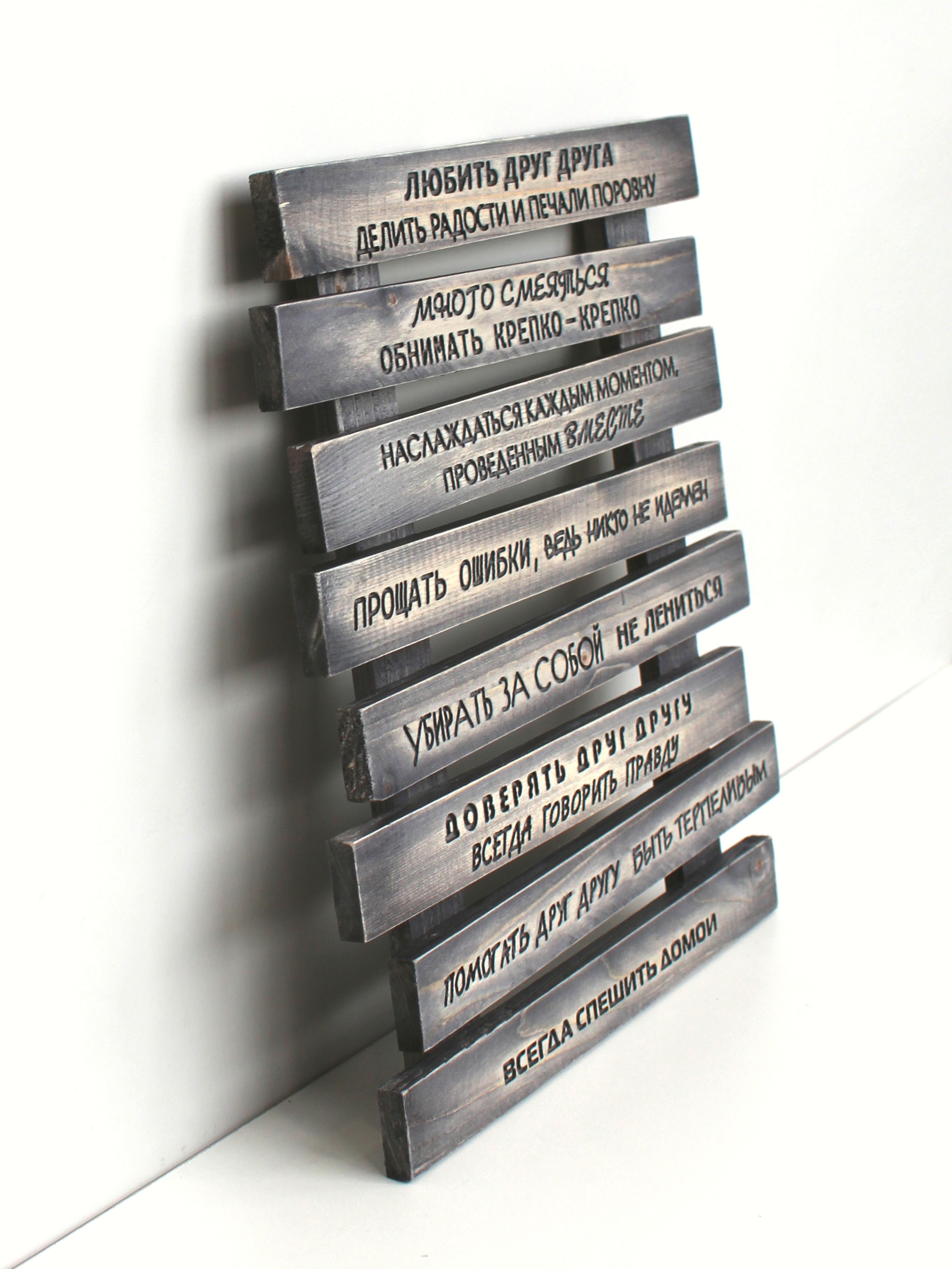 Панно "Правила дома"